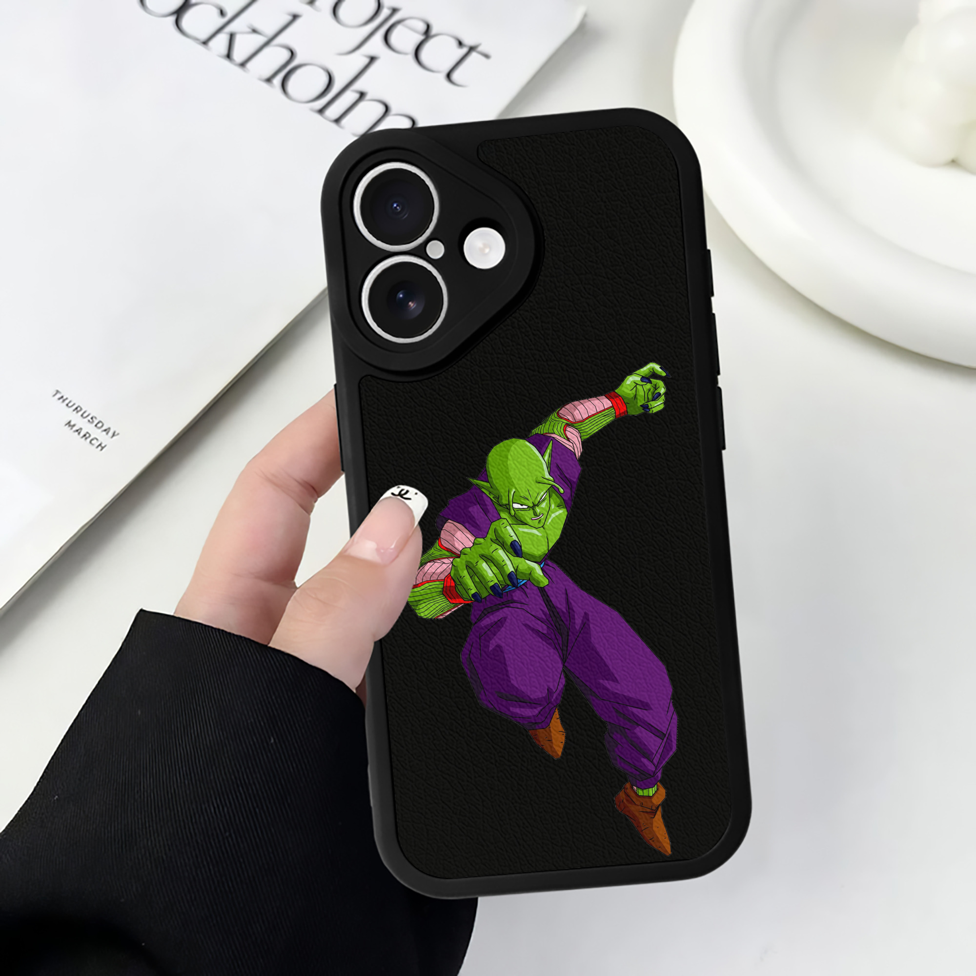（画像用） ドラゴンボール ピッコロ DRAGON BALL Piccolo 【iPhone 16シリーズ対応】シリコンスマホケース（レザー調） 材質：シリコン